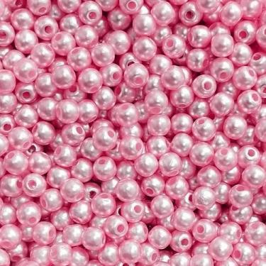 Imagem de PÉROLA DE ABS LISA Nº 06 20G PEROLA 6 MM - LADEIRA BIJUTERIAS, ROSA BE