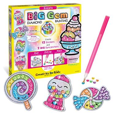 Imagem de Creativity for Kids Big Gem Diamond Painting Kit - Create Your Own Sweets Stickers & Suncatchers - Diamond Art for Kids