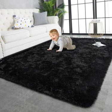Imagem de Tapete Area TWINNIS Super Soft Shaggy 240x300cm preto