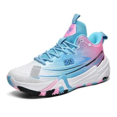 Imagem de Bolognifi Tênis de basquete masculino, calçados esportivos leves e antiderrapantes para treinamento ao ar livre Equipamento de basquetebol(Multi,36 BR)
