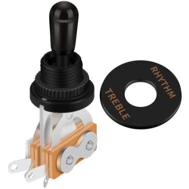 Imagem de Chave Seletora 3 Posições Para Guitarra Les Paul Sg Com Escudo - Thida