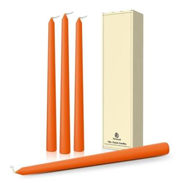 Imagem de Caper Candles Pickood Orange, 25 cm de altura, conjunto de 4, sem gote