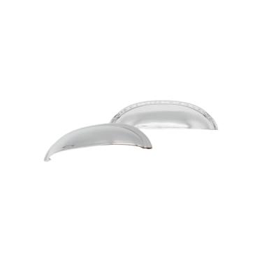 Imagem de Puxador Concha Puxador Armario Gaveta Colonial Moveis Retro (7, Cromado)