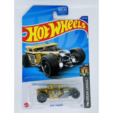Imagem de Die Car Hot Wheels Bone Shaker 2022 Gold Scale 1:64