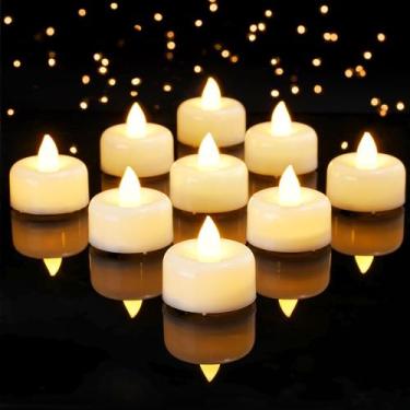 Imagem de Pacote de 24 velas Timer Tea Lights Amagic com temporizador 6H branco