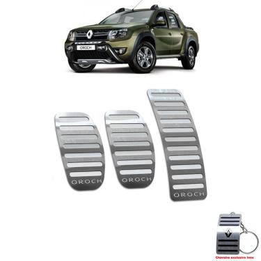 Imagem de Pedaleira Renault Oroch Manual 2016 Até 2021 Aço Inox