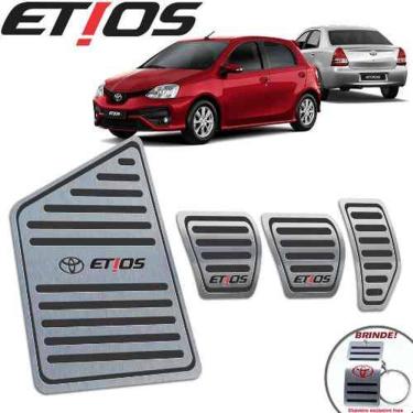 Imagem de Pedaleiras + Descanso Toyota Etios 13 A 19 Manual Preto