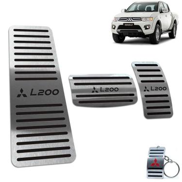 Imagem de Pedaleira Automático + Descanso L200 Triton 2008 2017 Preto