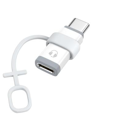 Imagem de MoKo Adaptador de áudio Lightning para USB C, adaptador de fone de ouvido Lightning para USB tipo C para iPhone 16 15 Pro MAX Plus, iPad Air/Pro/Mini, não serve para carregamento/transferência de