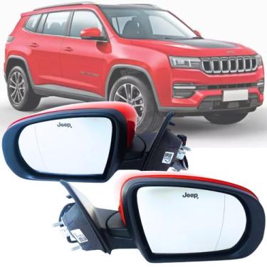 Imagem de Par Espelho Retrovisor Jeep Compass 2017 2018 2019 2020 Elétrico C/Set