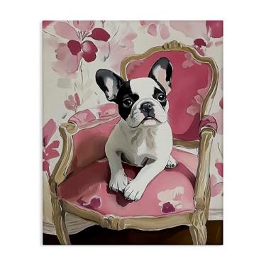 Imagem de Stupell Industries Arte de parede em tela empoleirada Sweetest Dog, design de Annabelle Hall, 20 x 16