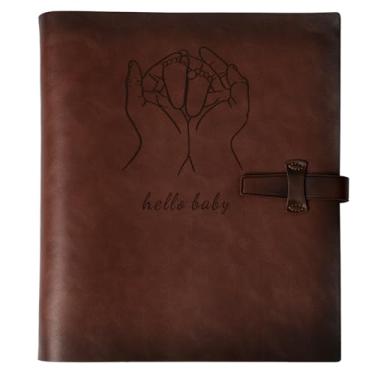 Imagem de Álbum de fotos 10 x 15 cm, 200 fotos, álbuns de fotos de couro genuíno com espaço de escrita com 30 papéis de escrita, viagem, família, casamento, crianças, formatura, ultrassom, bebê, álbum de