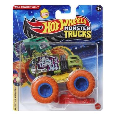 Imagem de Hot wheels veículo monster trucks will trash it all - mattel jcf04/fyj