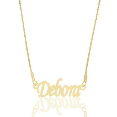 Imagem de Colar Com Nome Personalizado Folheado A Ouro 18k - Milena Joias