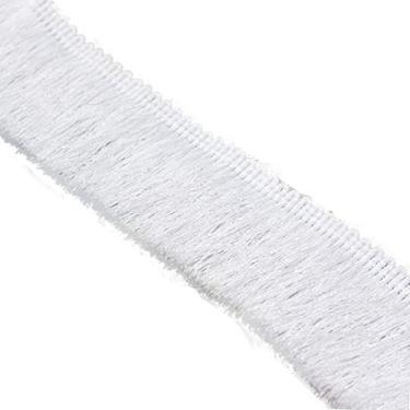 Imagem de Decoração requintada de borla, 10 metros x 3,5 cm de largura com franja de borla, tecido de acabamento de renda, fita de costura DIY para cortina, roupas, mesa, decoração de casa (vermelho) (cor