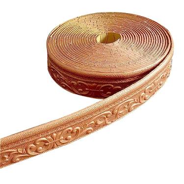 Imagem de Borda de papel de parede, acabamento de parede, linha de acabamento de parede impermeável 3D contorno borda autoadesivo decalque de parede removível parede quarto azulejos adesivo para cozinha