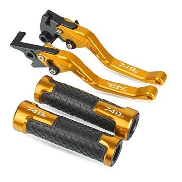 Imagem de WEJUSA Para Ducati 749R 749 R 2003 2004 2005 2006 Motocicleta CNC Alumínio Freio Embreagem Alavancas de Guiador Pegas de Mão Alavanca de Freio de Embreagem (Cor: Dourado)