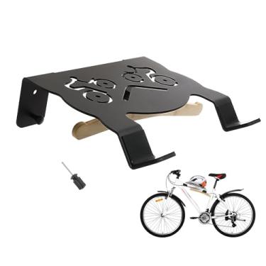 Imagem de Suporte de parede para bicicleta com capacidade de carga de 20 kg, sem danos ao corpo, multifuncional, suporte de parede para bicicleta, pode conter objetos para dentro de casa (preto)