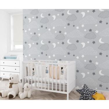 Imagem de Papel de Parede Adesivo estampa de lua estrela Vinil 3M- ALGIDECOR