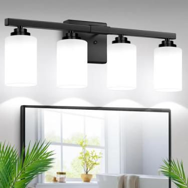 Imagem de Lámpara de Baño VerRon 27" Negro Mate 4 Luces