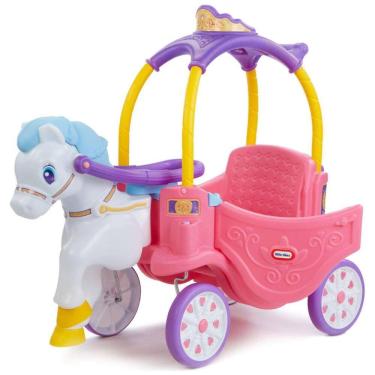 Imagem de Carrinho de Passeio Infantil Carruagem da Princesa para Crianças de 2 a 5 Anos, LITTLE TIKES 642326M, Rosa