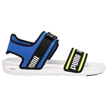 Imagem de PUMA Sandália Esportiva Softride Feminina, Branco-real-limepunch-black, 6