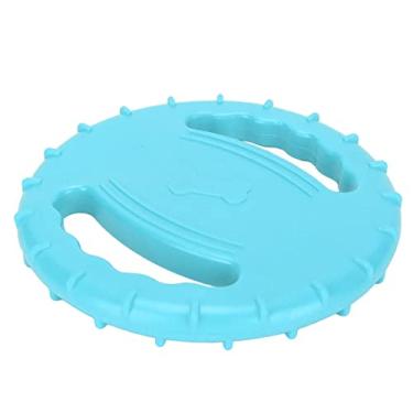 Imagem de AYNEFY Brinquedo de Disco Voador para Cachorro, Folheto Flexível de Borracha para Cães Grandes, Alívio do Estresse e Brinquedo de Mastigar para Brincadeiras Ao Ar Livre (Azul)