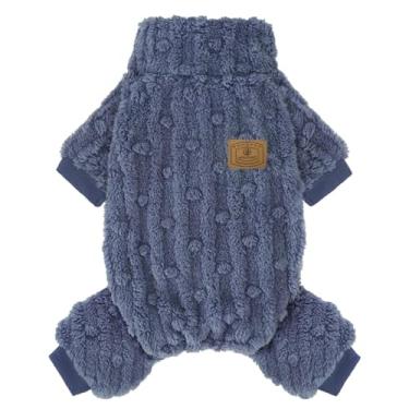 Imagem de XPUDAC Camisola de Cachorro, Roupas de Inverno para Cães Pequenos E Médios, Menina E Menino, Pijama de Lã Ultramacio E Quente para Cães No Inverno E Natal (Azul-Xx-Pequeno)