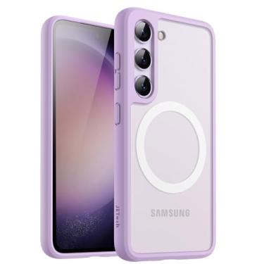 Imagem de JETech Magnético Capa para Samsung Galaxy S23 5G 6,1 Polegadas, Compatível com Acessórios MagSafe, Case Capinha Estojo de Telefone Translúcida Fosca Traseira à Prova de Choque (Lilás)