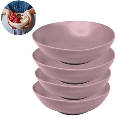 Imagem de Kit 4 Bowls De Bambu Design Sustentável Elegante