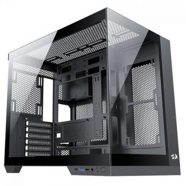 Imagem de Gabinete  Redragon Wideload Pro,Mid Tower,Vidro T,CA-604BPRO