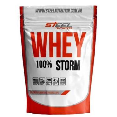 Imagem de Whey 100% Storm 900g Whey Protein Refil - Steel Nutrition, Cookies