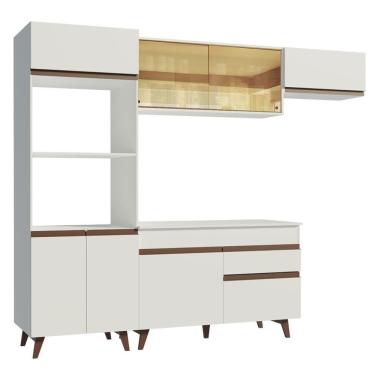 Imagem de Cozinha Completa Reims com Armário e Balcão Branco Madesa