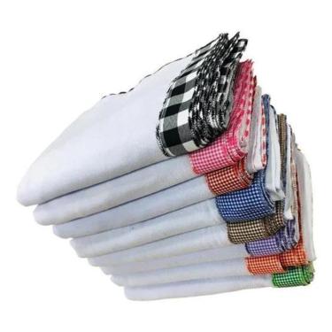 Imagem de Pano De Prato Xadrez Gigante  Kit Com 10 Peças