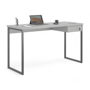 Imagem de Mesa Home Office Escrivaninha Industriale 1,00 Cinza Com Gaveteiro