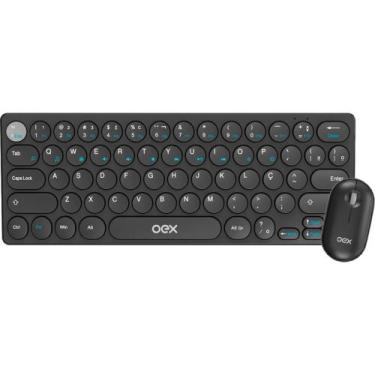 Imagem de Kit Perifericos Retro Tecl+mouse S/FIO Preto KIT - Newex