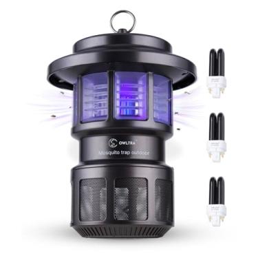 Imagem de OWLTRA OMT-L20 Armadilha elétrica para insetos interna e externa, lâmpada apanhadora e assassina para mosquitos, moscas mordedoras, vespas, mariposas, insetos de pia, no-see-ums e muito mais com