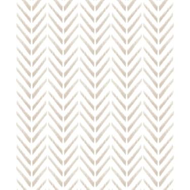 Imagem de Lativo Papel de parede de contato boho para gavetas de armários moderno Chevron Farmhouse papel de parede removível autoadesivo para quarto vinil impermeável forro de prateleira 43 cm L 39 cm C