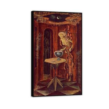 Imagem de Remedios Varo Decoração de parede Born Again impressões em tela pintura surrealismo arte de parede decoração de casa Remedios Varo pôster presente para quarto sala de estar 100 x 60 cm (39 x 24 pol