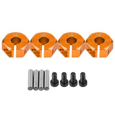 Imagem de Adaptador universal de cubo sextavado de 12 mm, acessório de atualização para carro esportivo RC escala 1/10, kit de carro off-road [azul, 6 mm] para entusiastas de RC (ouro de 5,0 mm)