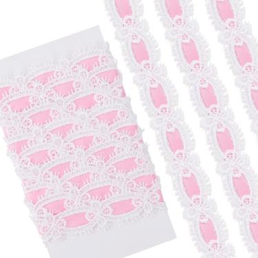 Imagem de Winsyison Acabamento de renda floral de 2 metros, fita de costura de renda floral, enfeites de decoração de crochê oco para embrulho de buquê, clipe de cabelo faça você mesmo, decoração de festa de