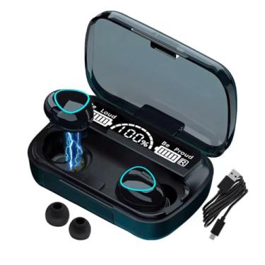 Imagem de AirFusion™ Fone Headset Sem Fio M10 TWS Bluetooth 5.1 Pro Bass LED| PowerBank Fone de ouvido - Esportivo IPX7 Fone Gamer Pro