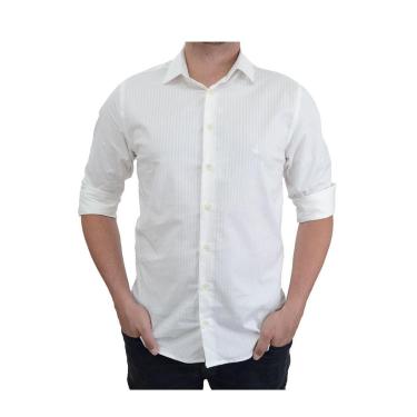 Imagem de Camisa Masculina Dudalina ML Milano Fit Stretch Branca - 530322-Masculino