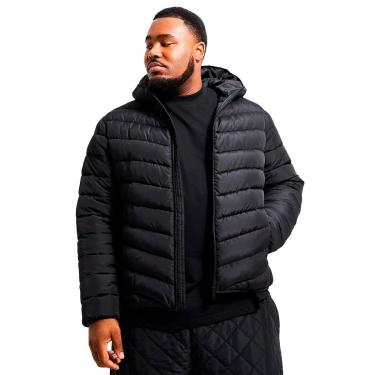 Imagem de Jaqueta Puffer Bobojaco Plus Size Masculino Quente Confortável Estilo Casual-Masculino