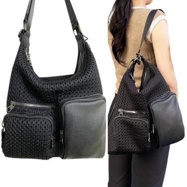 Imagem de KUKEANVO Mochila sacola conversível, Preto, Standard