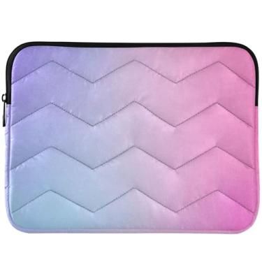 Imagem de Capa protetora para laptop roxa rosa gradiente capa para notebook colorida universal 13 14 polegadas capa para laptop