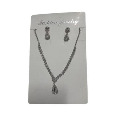 Imagem de Conjunto De Colares Com Pingente De Gota De Água Em Strass Bluey Para 