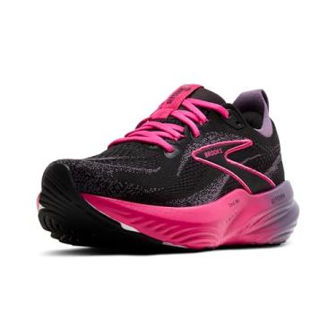 Imagem de Brooks Tênis de corrida feminino Glycerin 22 Neutral, Preto/Montana/Fúcsia, 35