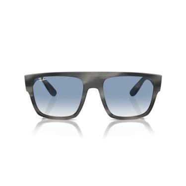 Imagem de Óculos de Sol Ray-Ban Drifter 0RB0360S 14043F Tam 57 / Cinza - Lentes Azul Gradiente