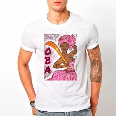 Imagem de Camiseta Oba Camisa Orixás Candomblé Umbanda Macumba Ebó, 12, Branco